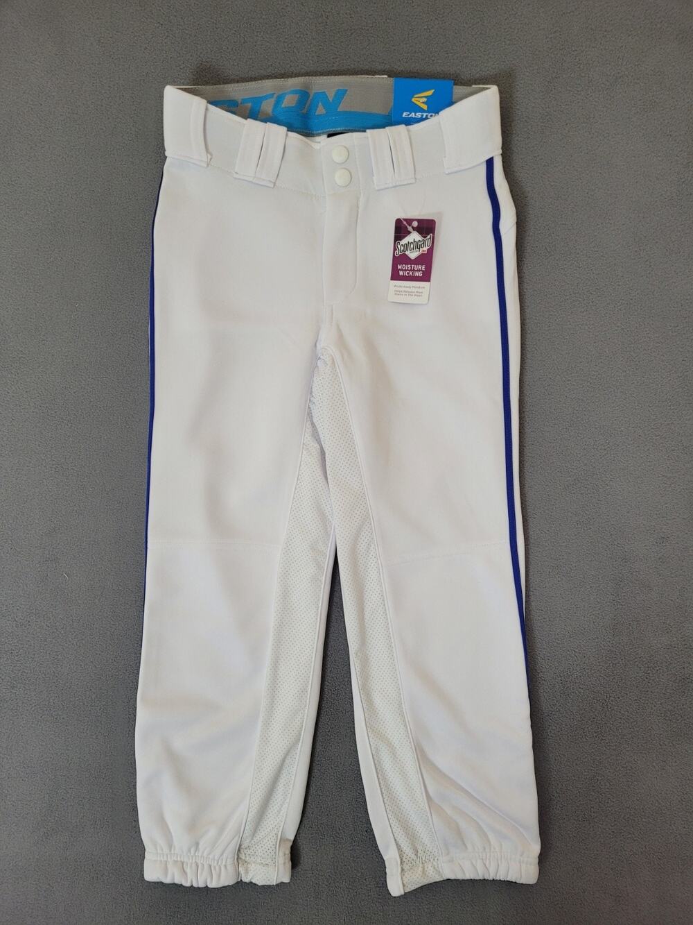 Easton Women's Piped Pants White/Royal Baseball Softball XSMALL